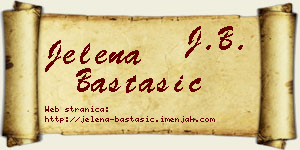 Jelena Bastašić vizit kartica